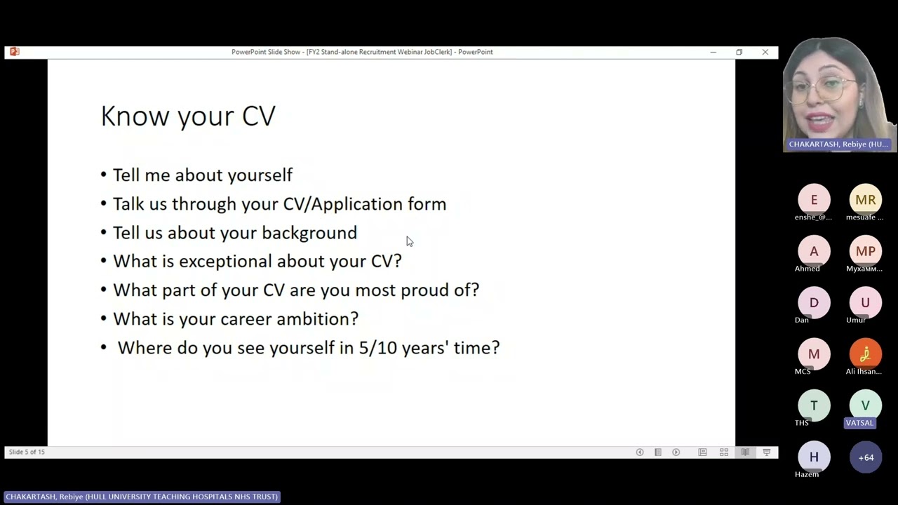 Standalone FY2 Applications and Interview