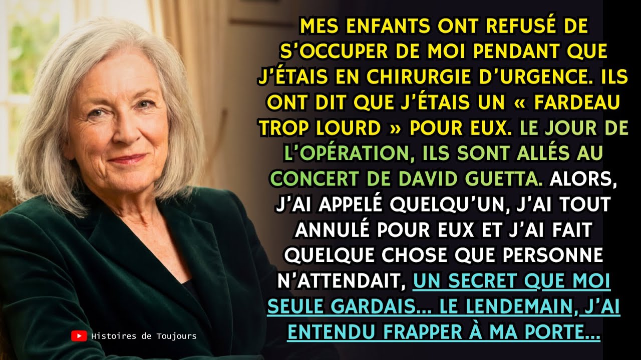 Mes enfants ont dit:« Tu es un fardeau trop lourd ». Mais ce que j’ai fait le jour de mon opération…