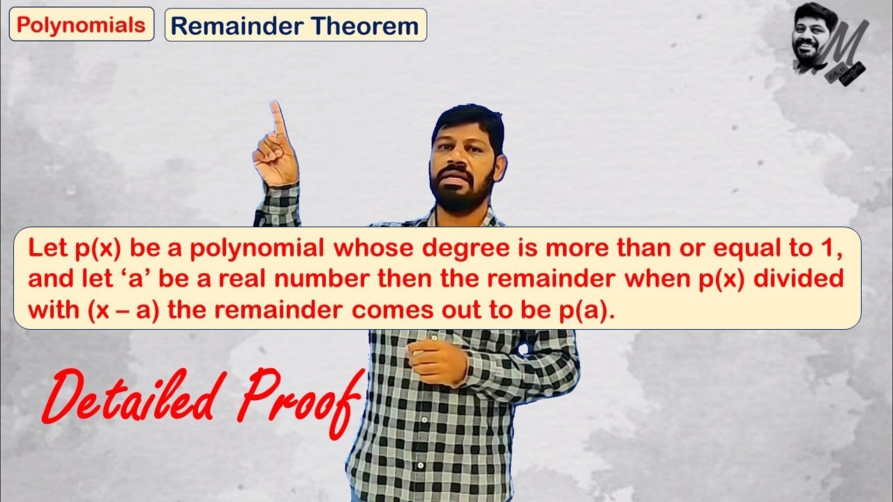 IX Class Polynomials (AP/TS State/ CBSE) Remainder Theorem - LM 217