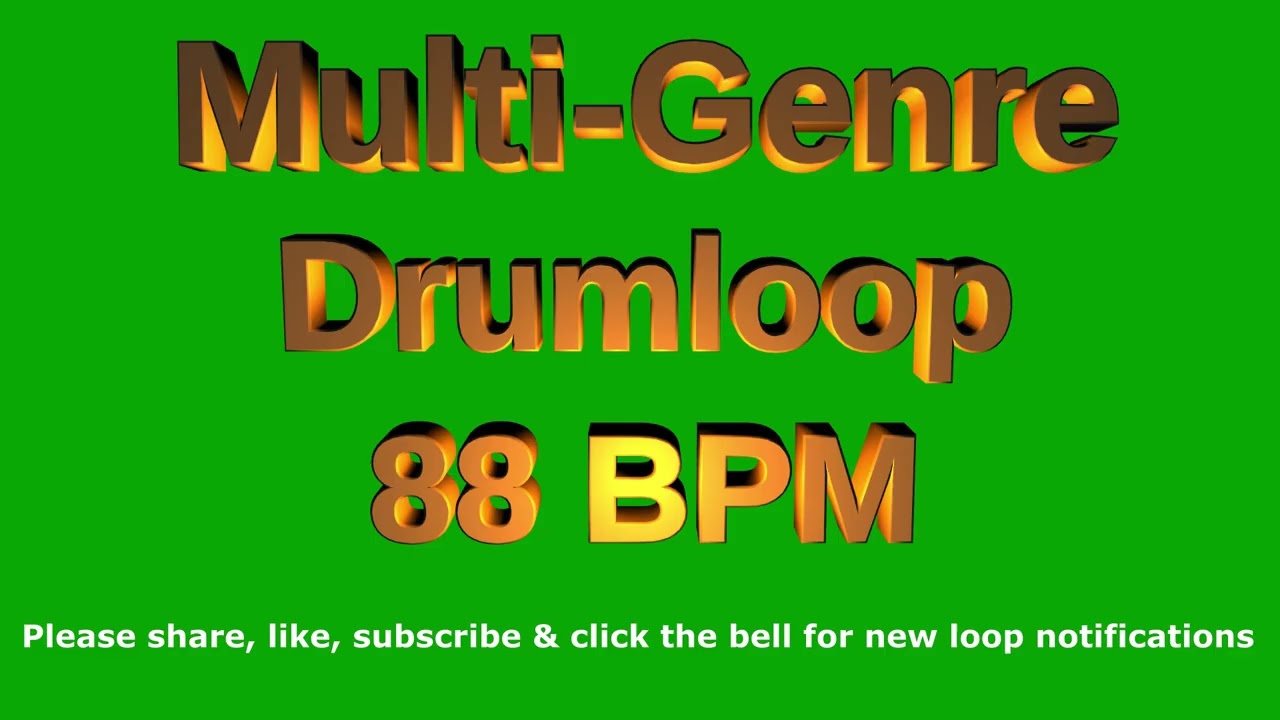 Multi-Genre Drum Loop 88 BPM