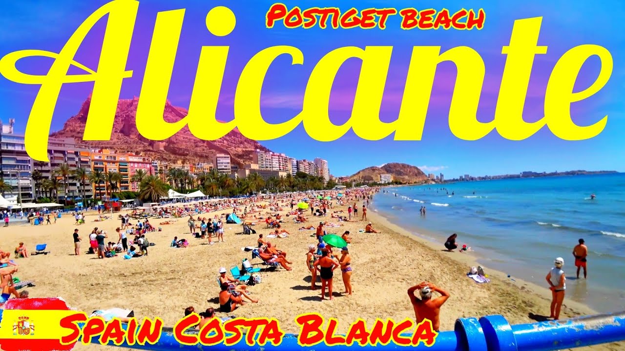 Alicante Explanada Postiget beach in 18 May 2024  🇪🇸Spain