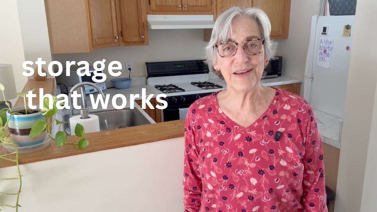Changes I Made to My Retirement Apartment: Moveable Storage & No More Stepladders