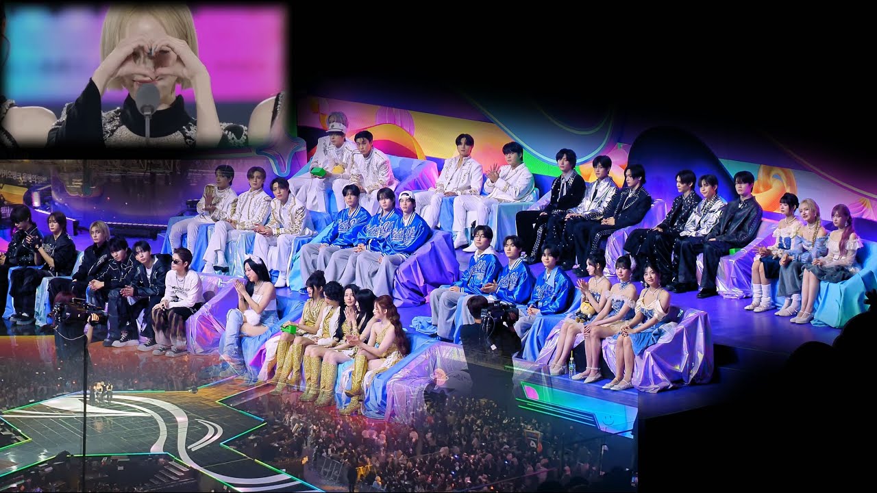 [에스파 aespa 올해의 앨범 수상](여자)아이들, 아이브,라이즈 RIIZE,에이티즈,보이넥스트도어,TWS IVE  Reaction cam@241130 MMA 2024 직캠