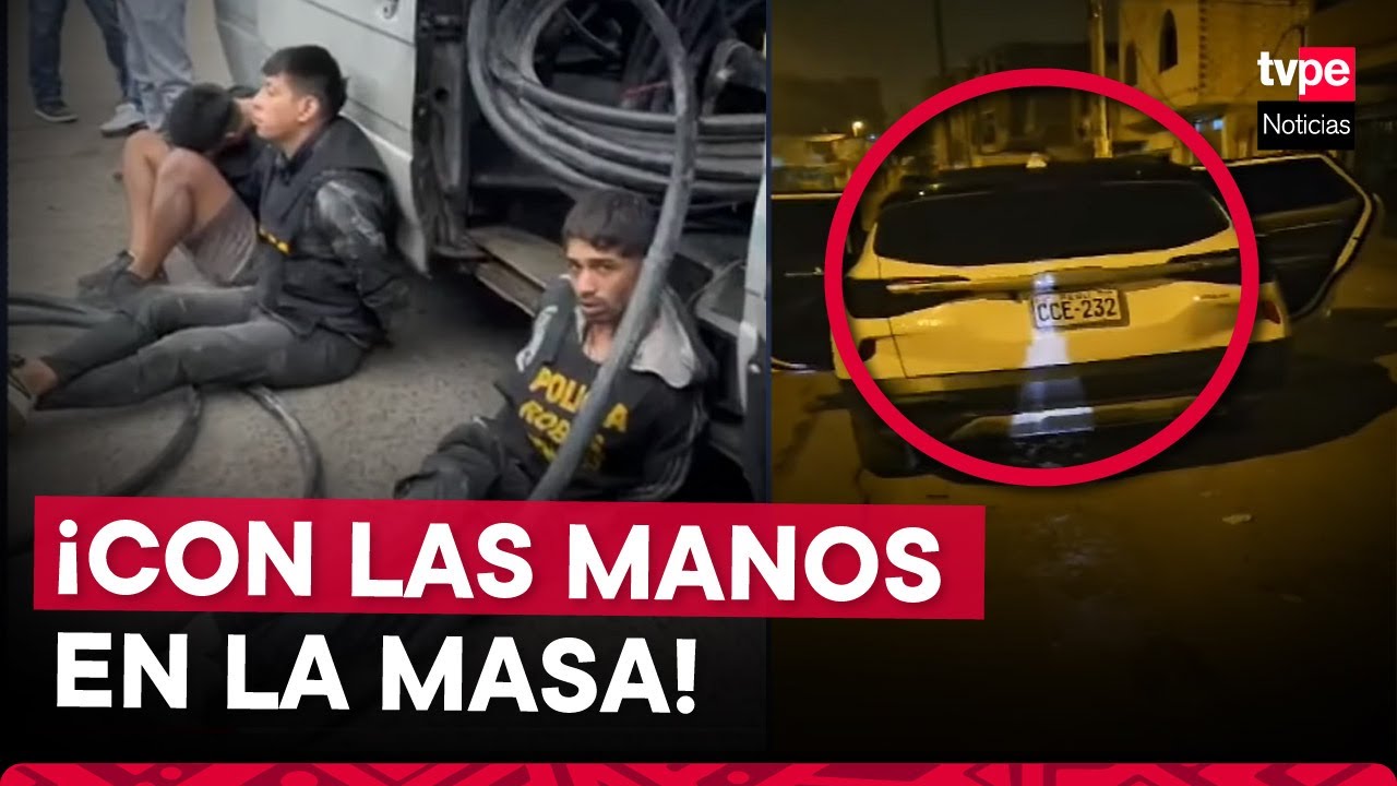Carabayllo: Policía frustra robo de cables de telefonía e internet valorizados en 30 mil soles
