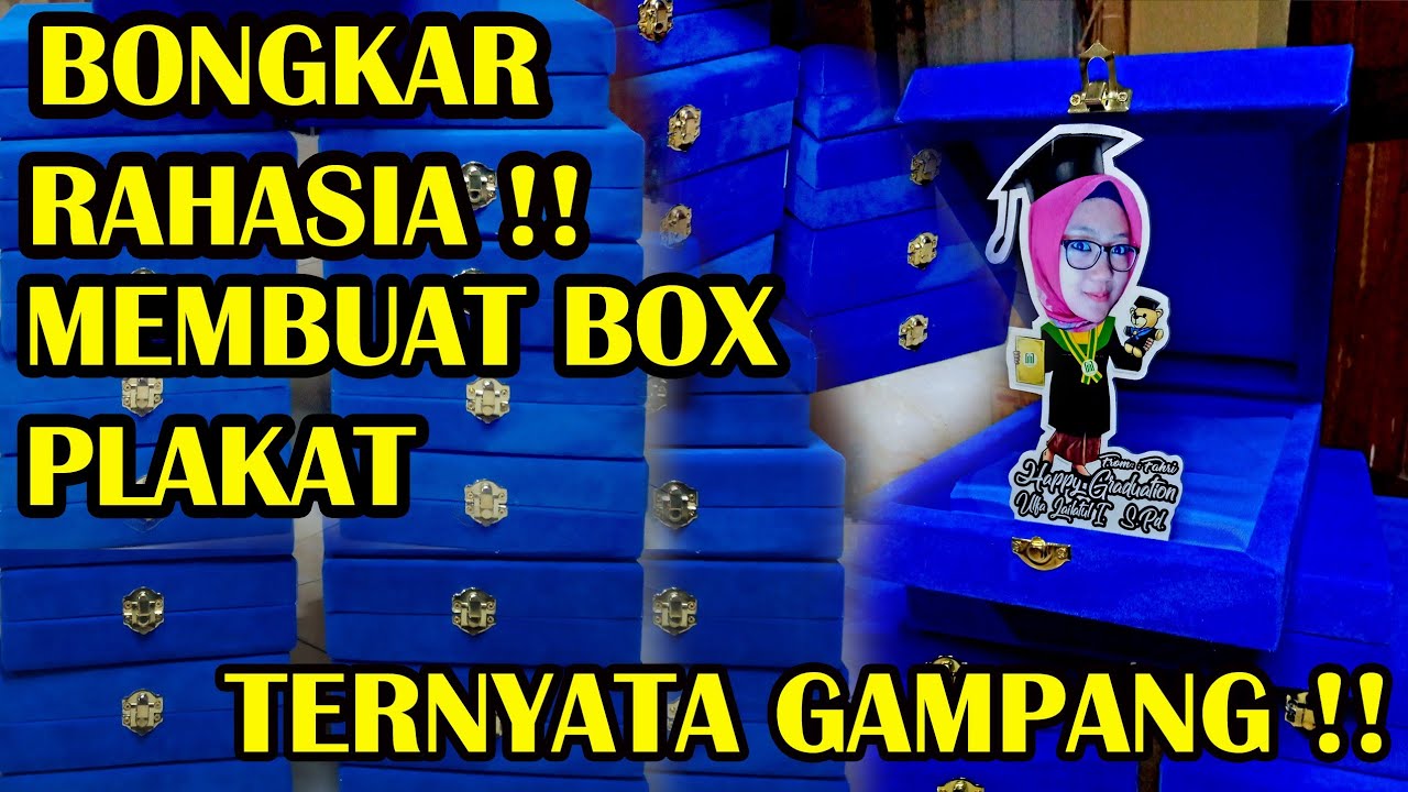 diluar dugaan !!! ternyata gampang membuat kotak plakat akrilik