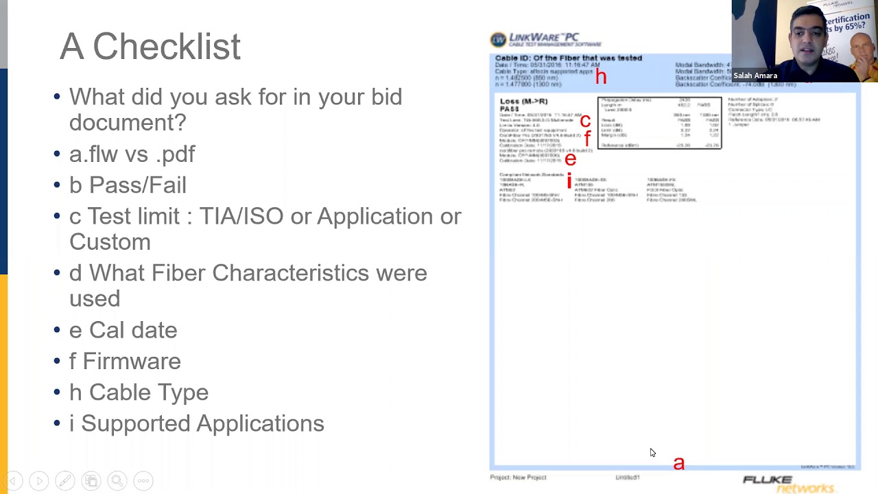 How to read your fiber cable certification report webinar video