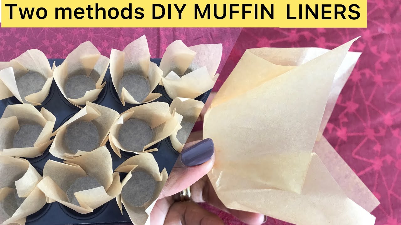How to make Easy Muffin Liners using parchment paper.