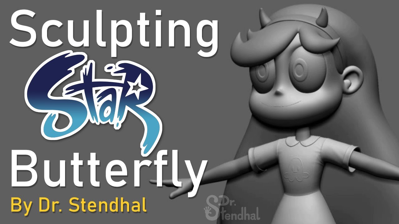 Sculpting  Star Butterfly by Dr. Stendhal (Timelapse)