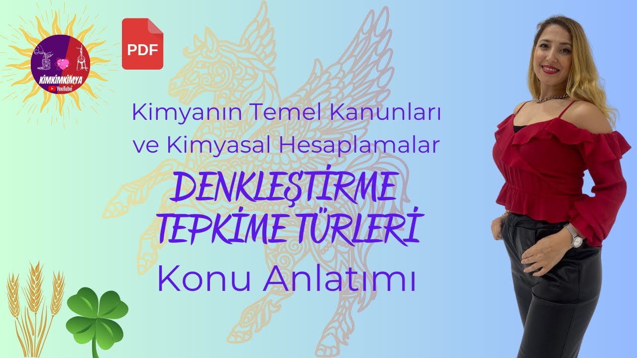 Denkleştirme, Tepkime Türleri | 21 Günde TYT - MSÜ Kimya | 10.Sınıf | 14.Gün 1.Video