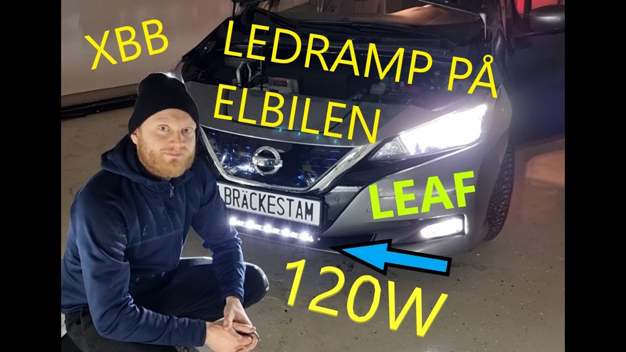 Installerar ledramp på vår Nissan Leaf, med XBB-kit