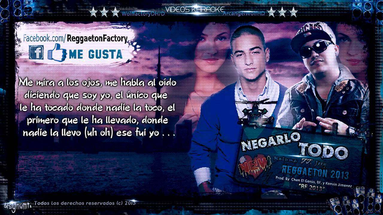 Maluma Ft. Jory Boy - "Negarlo Todo" con Letra ★New Romantic Reggaeton 2013★