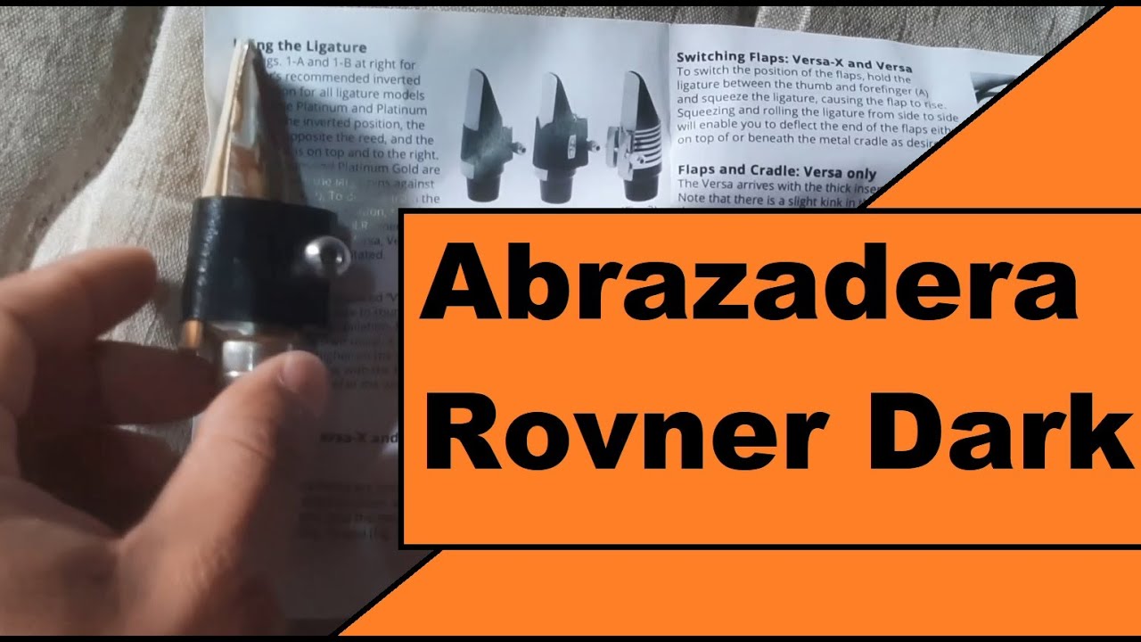 Abrazadera Sax Rovner Dark con cubre boquillas Unboxing (review) prueba de sonido