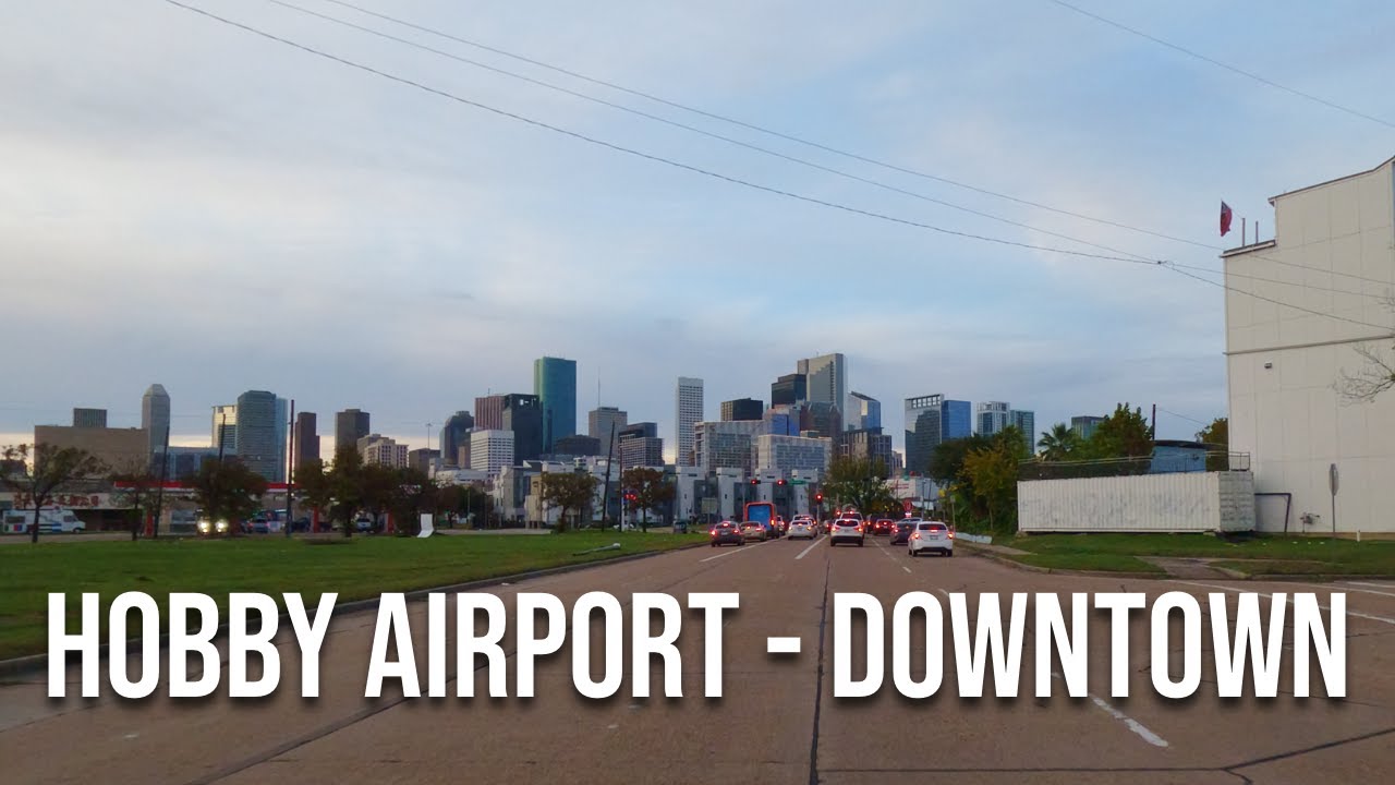 Hobby Airport to Downtown Houston! Drive with me in Houston, Texas!