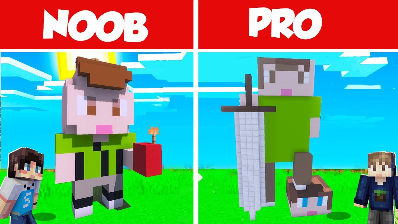 DUO KOCAK BUILD SKIN SENDIRI PALING KOCAK DI MINECRAFT!!!