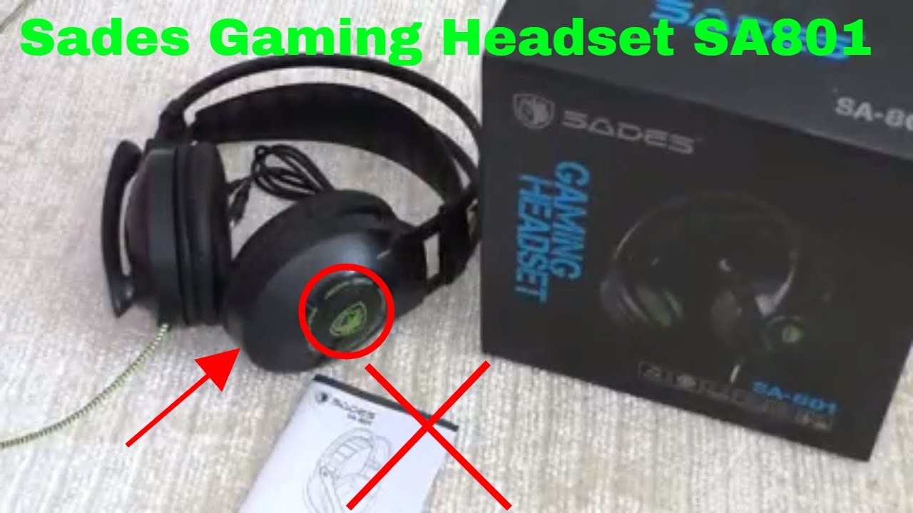 ✅  How To Use Sades Gaming Headset SA801 Review
