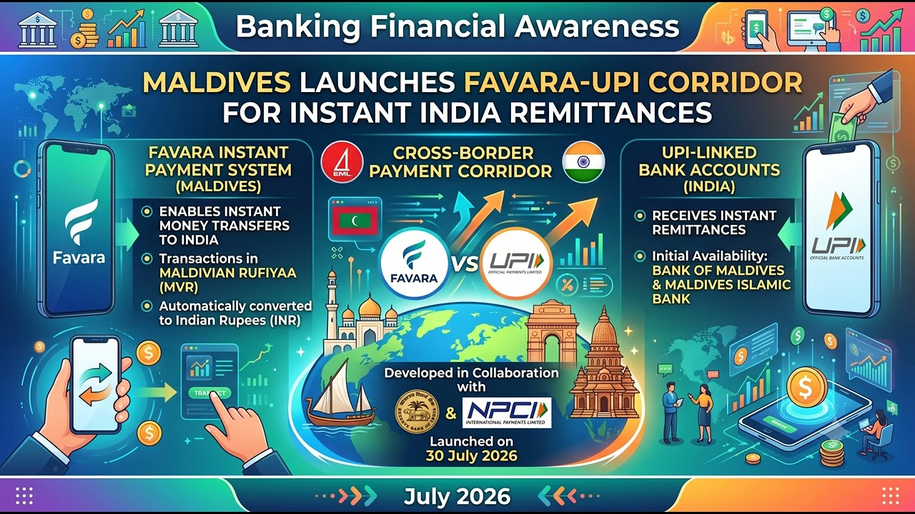 Maldives Launches Favara-UPI Corridor for Instant India Remittances - BANKING FINANCIAL AWARENESS