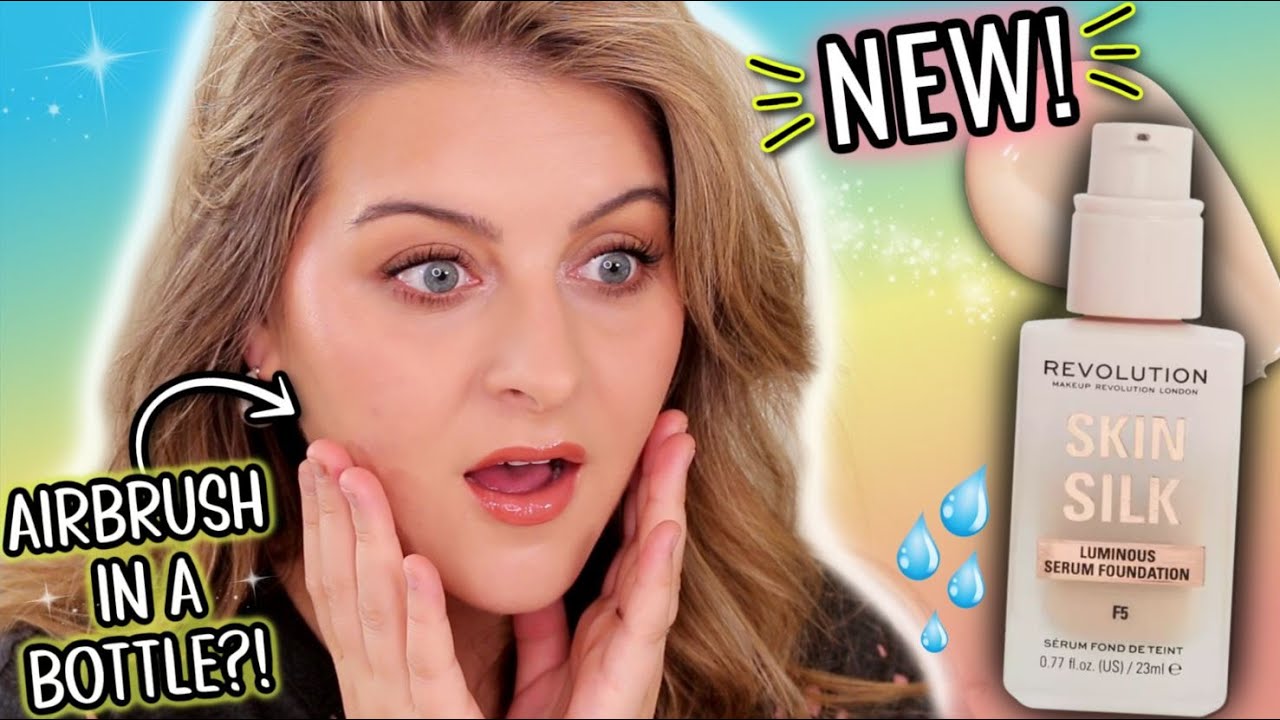 Эта тональная основа за 14 долларов просто ПОТРЯСАЕТ МЕНЯ! // Makeup Revolution Skin Silk Luminou...