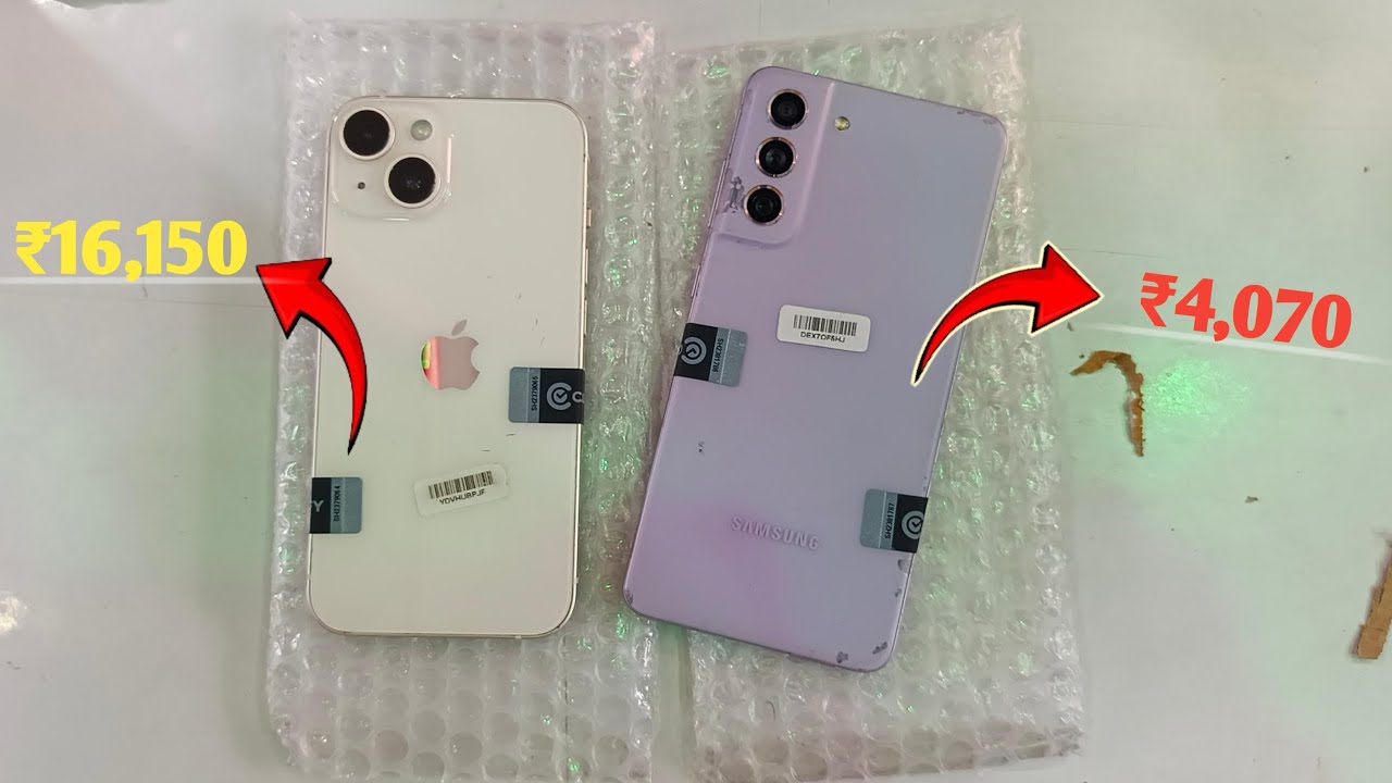 iPhone 14 & Samsung s21 fe ₹20,220 🔥 Unboxing from Cashify super seal 😱 