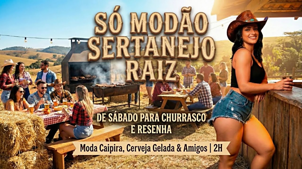 🔥🍖 SÓ MODÃO SERTANEJO RAIZ DE SÁBADO PARA CHURRASCO E RESENHA • Moda Caipira & Cerveja Gelada | 2H