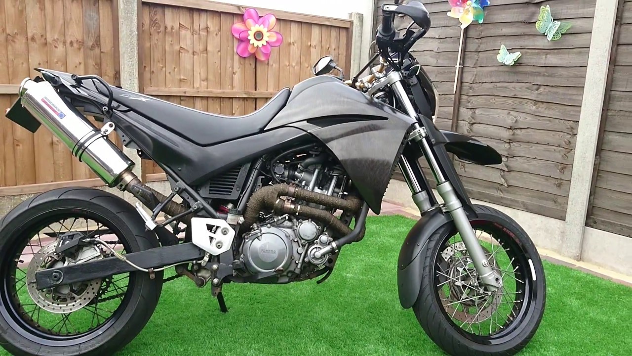 Yamaha XT660X Supermoto 2005 Single exhaust Power commander Autotune xt