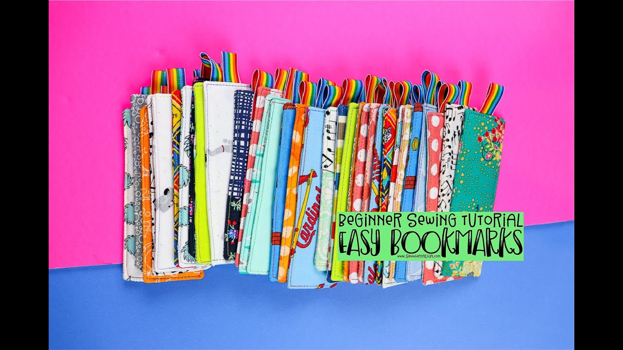 How to Sew Three Easy Bookmarks
