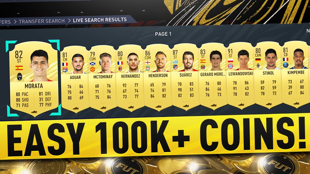 HOW TO MAKE AN EASY 100K+ COINS ON FIFA 21 ULTIMATE TEAM! EASY PROFIT! (INVESTING TRADING METHOD)