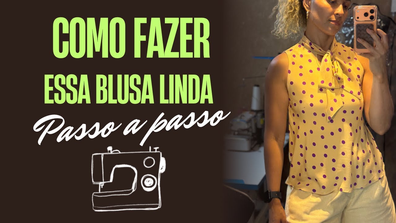 BLUSA GOLA LAÇO MUITO FÁCIL! DIY