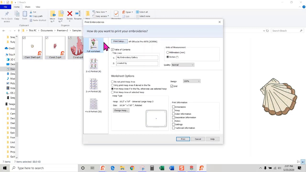 Premier+2: Printing from explorer plug in