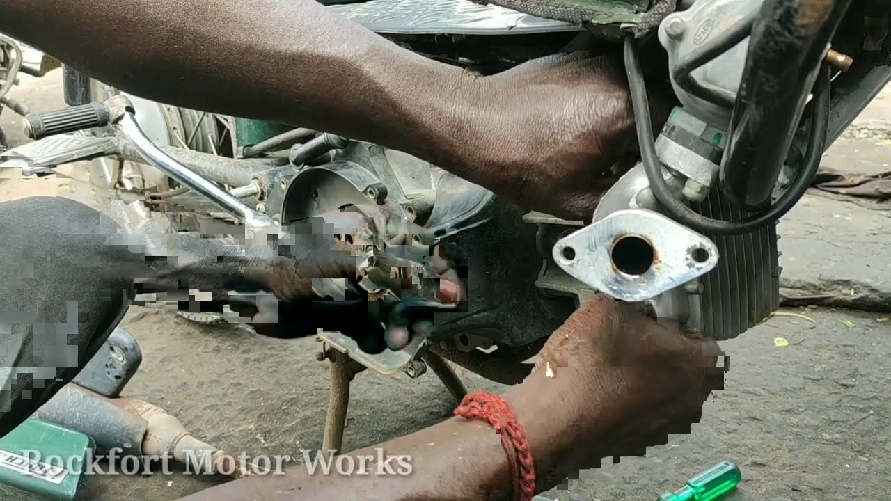 TVS XL 100 Engine Work / Rockfort Motor Works