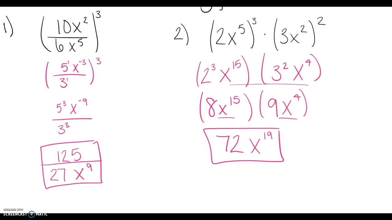5-2 Properties of Exponents and Radicals