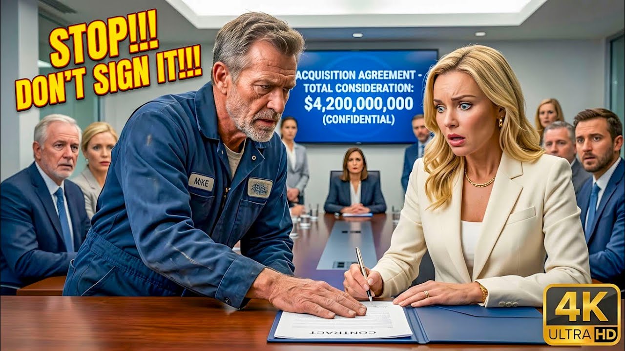 Single Dad Janitor Interrupted: “Don’t Sign the $4.2B Deal” — What the CEO Did Next Made Them Freeze