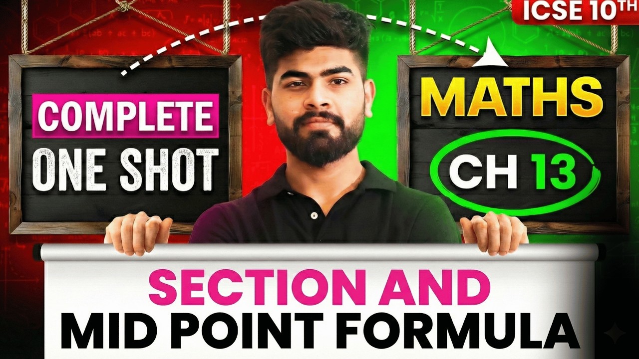 🔥 Section & Mid-Point Formula One Shot |  | ICSE Class 10 Maths | PYQs + CFQs | ICSE Class 10th 2026