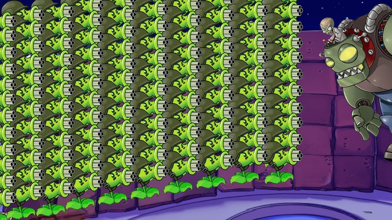 999 Gatling Pea vs Dr. Zomboss Plants vs Zombies Hack Epic Hack