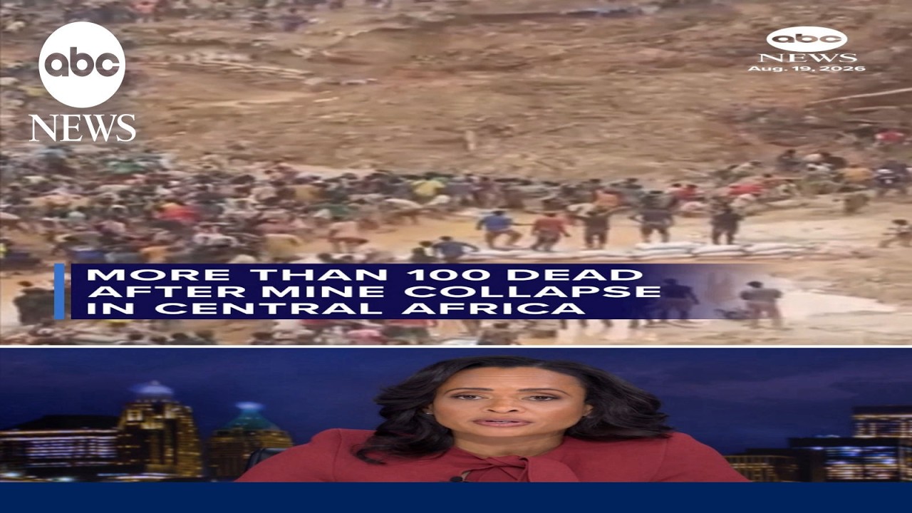 More than 100 dead after mine collapse in Central Africa
