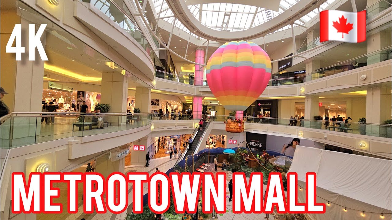 🇨🇦  [4K] 🛍 Walking Around Metrotown Shopping Mall,  Burnaby BC, Canada 