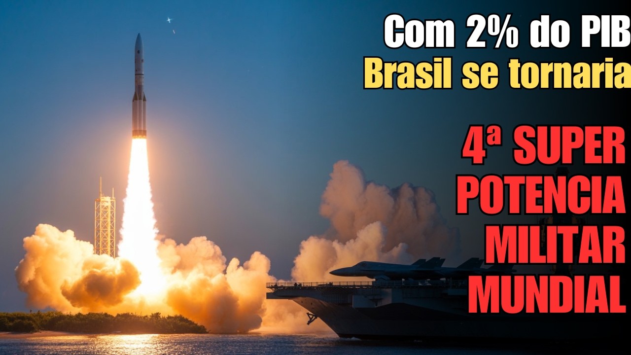 Com 2% do PIB para a defesa, Brasil se tornaria a 4&ordf; SUPER POT&Ecirc;NCIA MILITAR MUNDIAL!