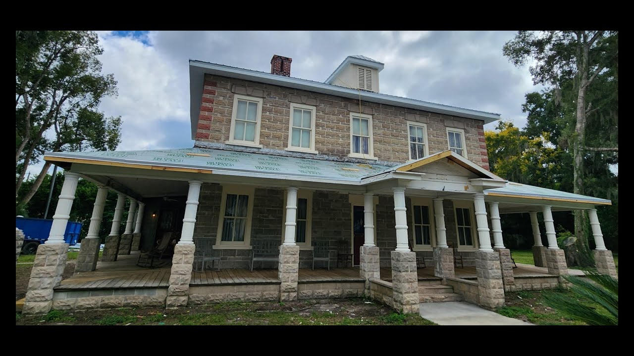 Ep 9-1 Porch ceiling repair & re-pointing our 1907 abandoned home-Renovate, Fixer Upper, Repair, Fix