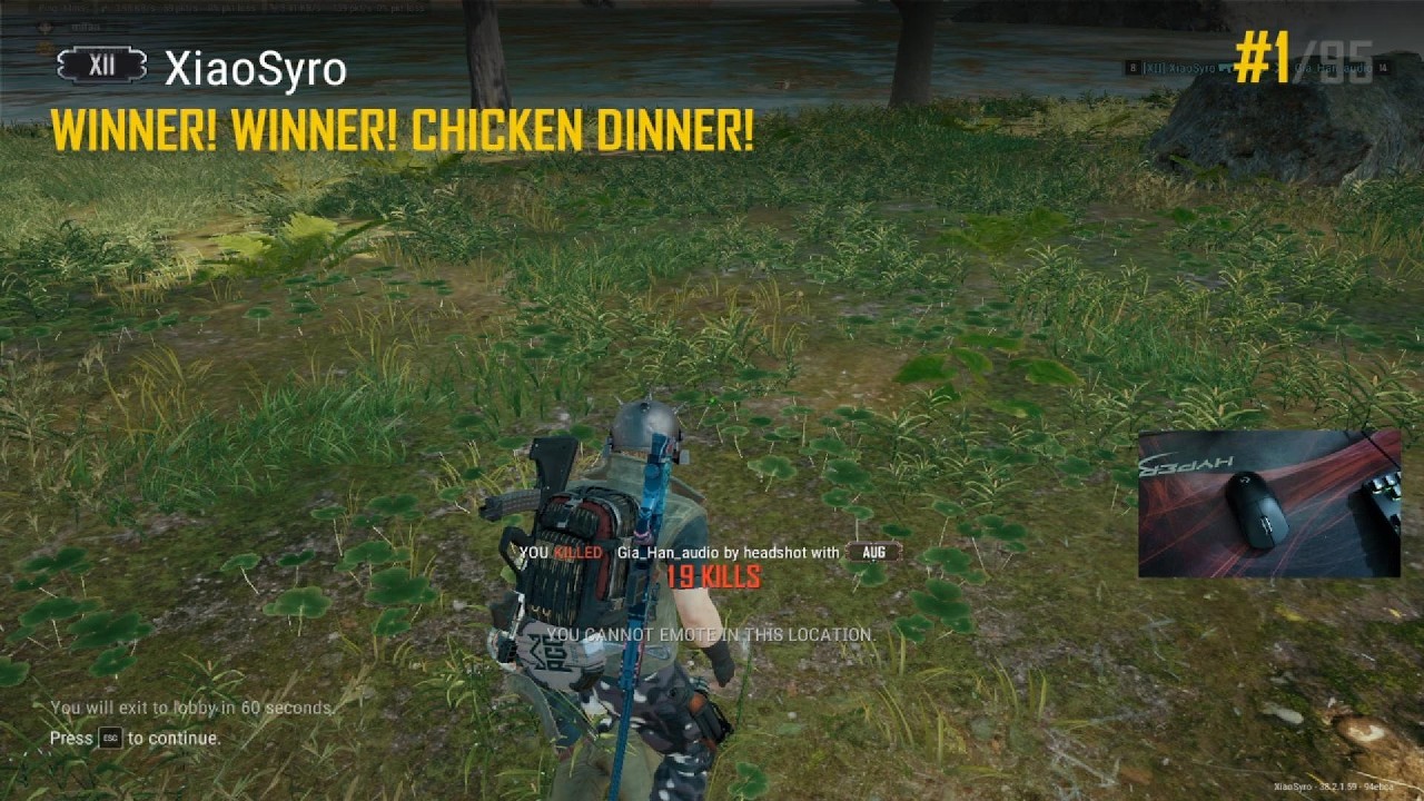 PUBG WINNER CHICKEN DINNER SANHOK SOLO 19K!!!