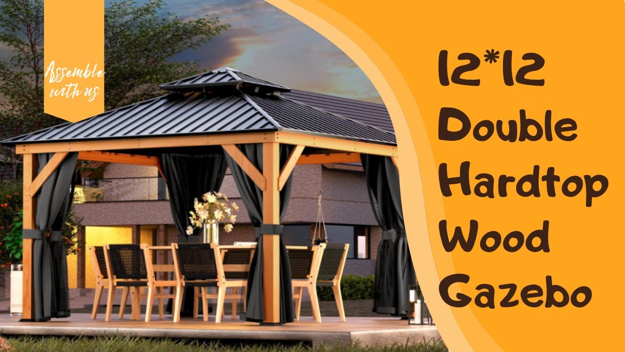 Furniture Assembly: Outdoor Double Hardtop Gazebo 12*12