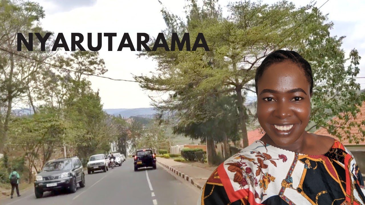 DRIVE THROUGH A RICH NEIGHBORHOOD IN KIGALI RWANDA
