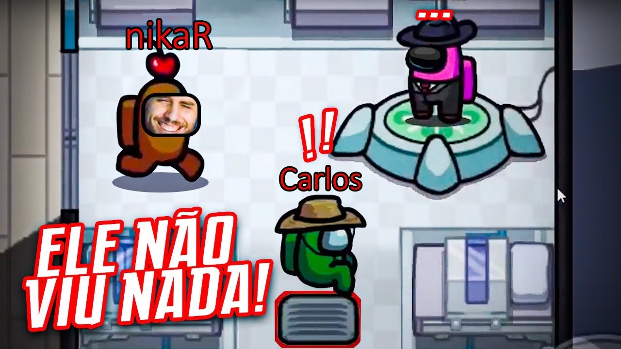 NINGUÉM VIU NADA! FUI O IMPOSTOR MAIS CARA DE PAU DO AMONG US!
