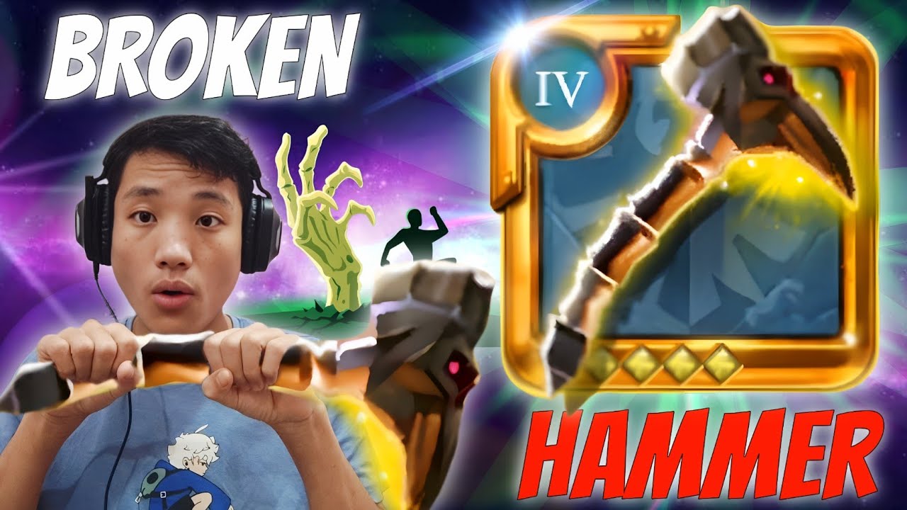BROKEN 4.4 TOMB HAMMER SOLO PVP BUILD 💀 ALBION ONLINE