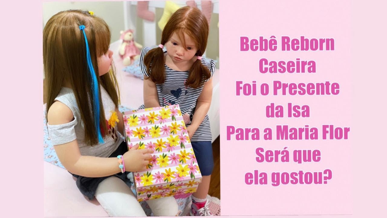 ISA DEU PARA FLOR UMA BEBÊ REBORN CASEIRA SERA QUE ELA ACEITOU?