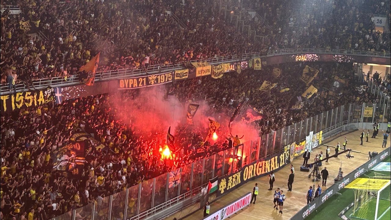 ΑΕΚ-Παναθηναϊκός 2-0 κερκίδα ΟΠΑΠ ΑΡΕΝΑ Original 21 Ultras #aek #football