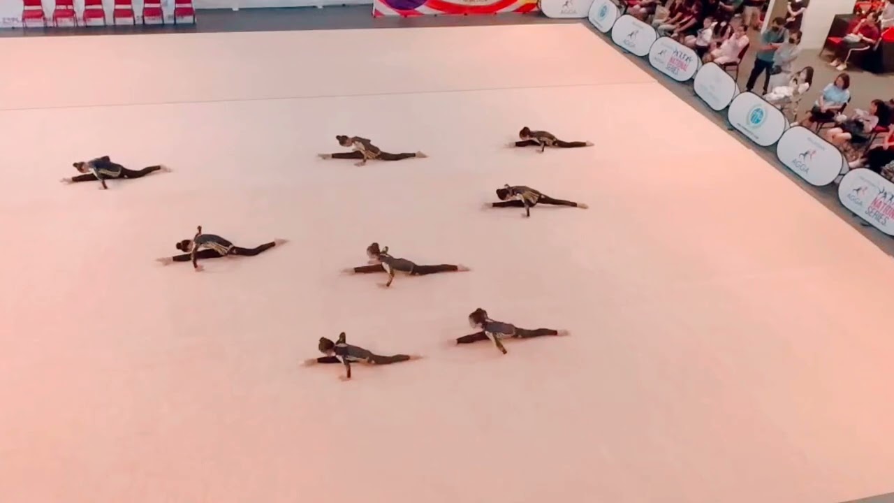 🥇1st PLACE | MAGGA National Series II ✨2024 | IFAGG 10-12 (Aerial view) #aestheticgroupgymnastics