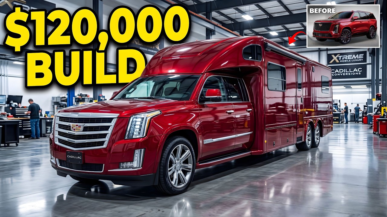 Inside the Transformation of a Cadillac Escalade Pickup into a Luxury Mobile Home (Full Process)