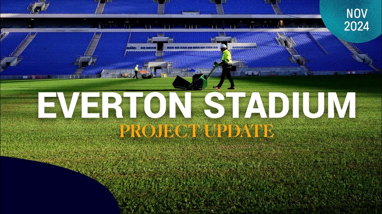 Pitch progress at Everton Stadium! 🌱
