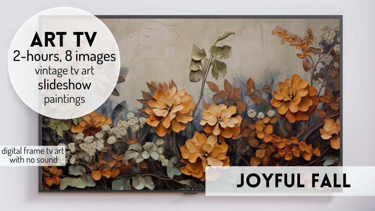 Vintage Art TV Art Screensaver for TV Fall TV Art Fall Screensaver Fall Frame TV Art Vintage Tv Art