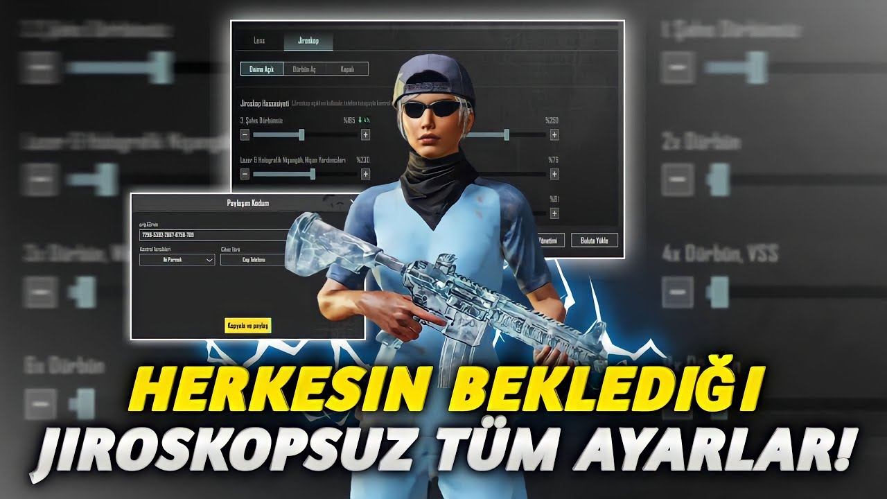 ÇOK BEKLENEN JİROSKOPSUZ HASSASİYET AYARLARI😱 HER CİHAZA UYGUN HASSASİYET AYARI | PUBG MOBİLE
