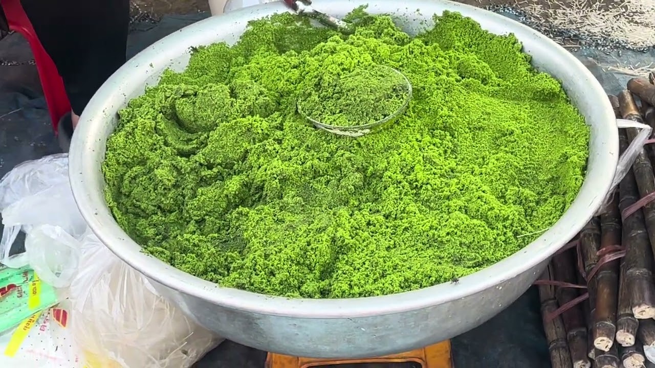 ป้าดโธ่! ตลาด…ดาวเรือง มีกระปอม (กิ้งก่าป่า) ผำ ปลาแม่น้ำ ผักสวนครัว ไข่มดแดง #ปากเซ #จำปาสัก 